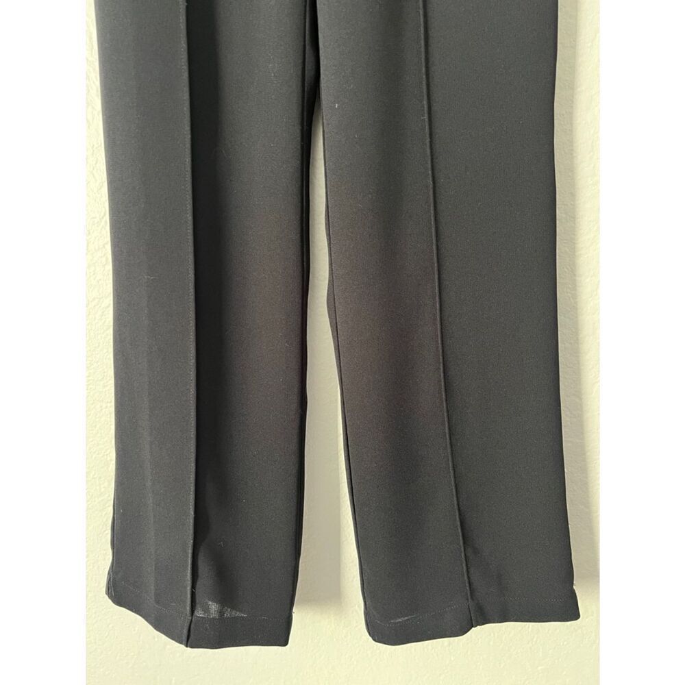 Like New! GREYLIN Black Pleated Straight Leg Lined Trousers in Size XS - Picture 4 of 14